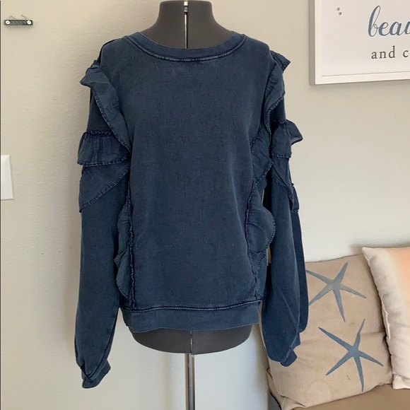 tularosa cat ruffle sweater